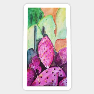 Purple Cactus Sticker
